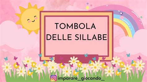 TOMBOLA DELLE SILLABE Edudoro