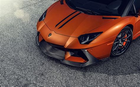 HD wallpaper: Lamborghini Aventador-V supercar front view | Wallpaper Flare