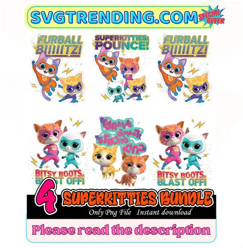 Superkitties Pounce Png Superkitties Villains Superkitties Etsy