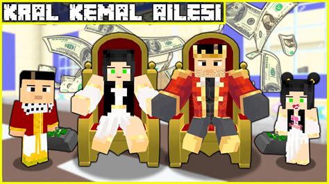 KEMAL VE CEREN 24 SAAT BOYUNCA KRAL OLDU Minecraft ZENGİN FAKİR