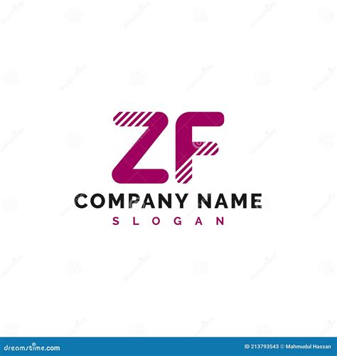 Zf Letter Logo Design Zf Letter Logo Vector Illustration Vector