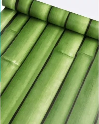 Papel Mural Pvc Autoadhesivo Rollo X Bambu Cuotas Sin Inter S