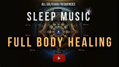 Black Screen Sleep Music All Solfeggio Frequencies Body Healing