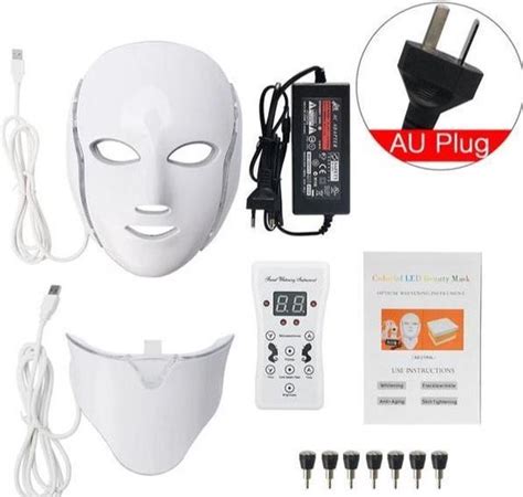 Masque Facial Led Lectrique Th Rapie Photonique Pour Les Soins De