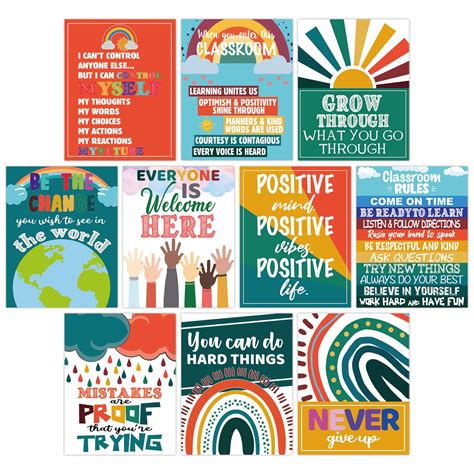 Buy 10 Classroom Decorations Motivational Posters For Classroom Inspirational And Educational