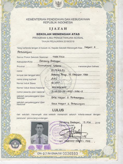 Ijazah Sma Pdf