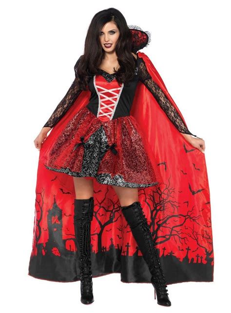 Leg Avenue Kostüm Lady Dracula Blutrotes Vampir Kostüm Für Damen