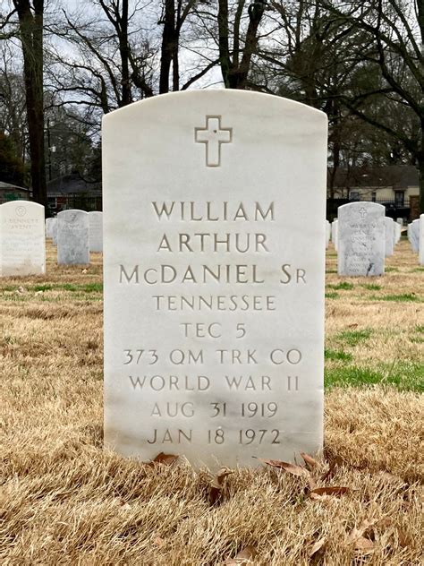 William Arthur McDaniel Sr 1919 1972 Find A Grave Memorial