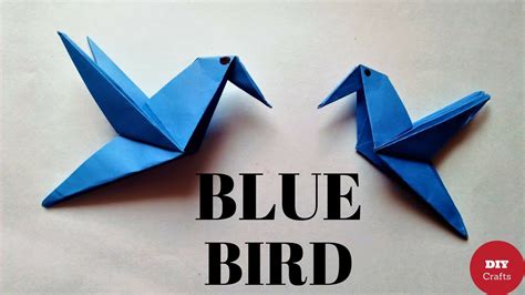 How To Make A Paper Bird Very Easy Origami Flying Bird Instructions