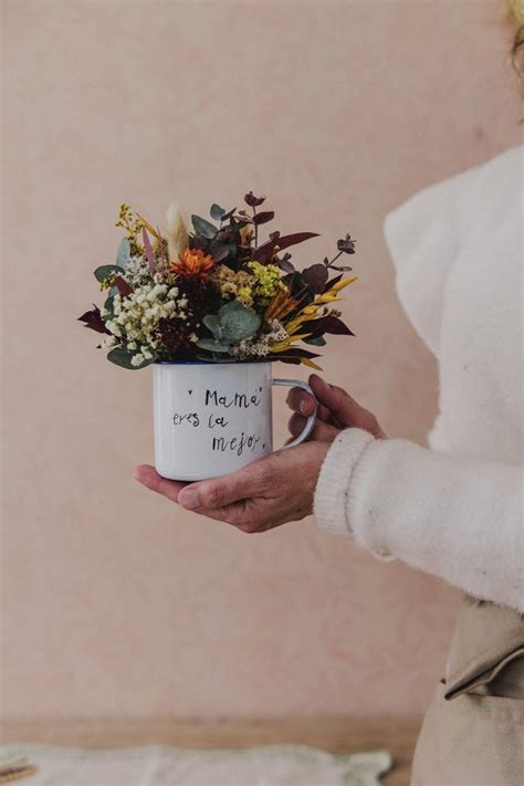 Flores Preservadas En Una Taza Personalizada