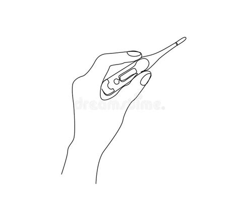 One Line Drawing Thermometer Stock Illustrations 44 One Line Drawing