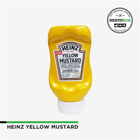 Heinz Yellow Mustard 396g Shopee Philippines