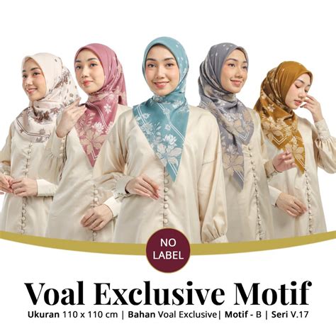 Jual Grosir 10pcs Voal Exclusive Motif Non Label Paket Usaha