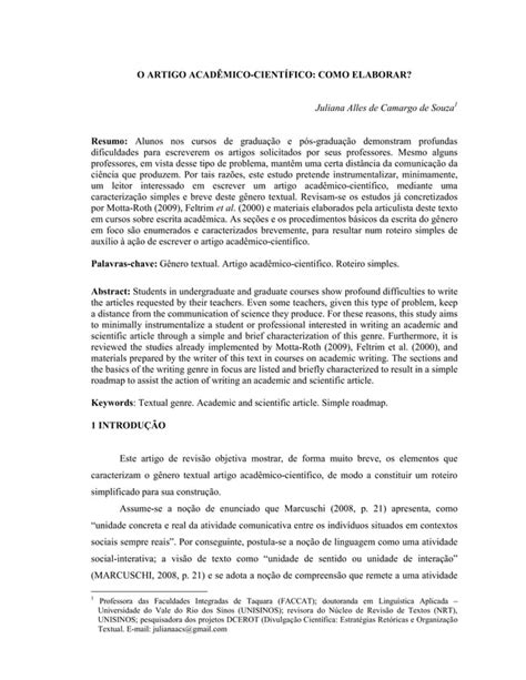 O artigo acadêmico científico como elaborar PDF