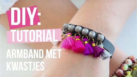 Sieraden Maken Armband Met Kwastjes Kralen En Macram Diy Youtube