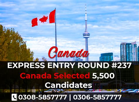 Express Entry Round 237 Canada Selected 5500 Candidates