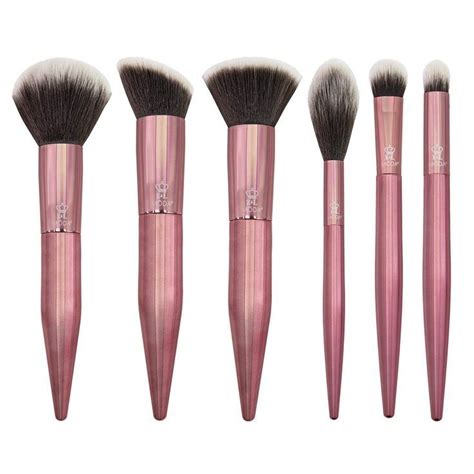 Moda Limited Edition 6pc Rose Bundle Makeup Brush Set