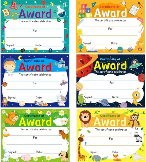 30pcs Certificate Of Award Certificates With Stickers Graduation