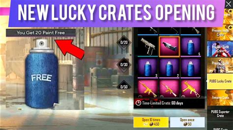 Pubg Lite New Lucky Crate Opening Unlimited Paint Glitch Pubg