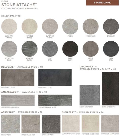 Daltile Porcelain Tile Color Chart