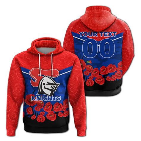 AIO Pride Custom Text Number Newcastle Knights Anzac Day Indigenous