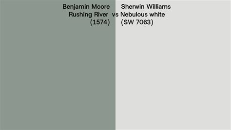 Benjamin Moore Rushing River Vs Sherwin Williams Nebulous White