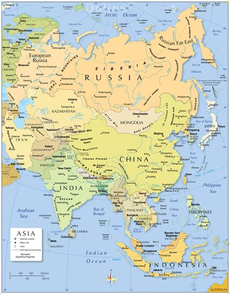 mappa dellasia mundo mapa