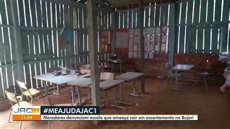 Moradores denunciam abandono de escola que ameaça cair em projeto de