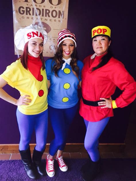 Snap crackle pop costumes | Trio halloween costumes, Cool halloween ...