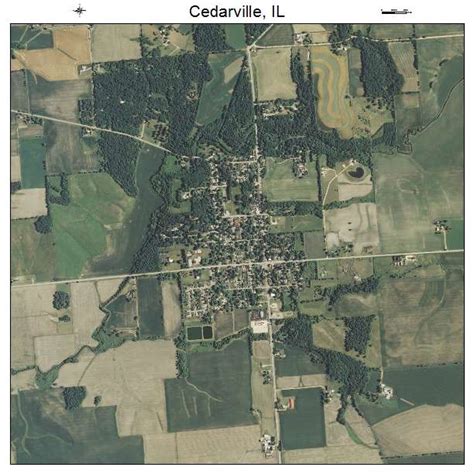 Aerial Photography Map of Cedarville, IL Illinois