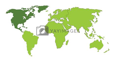 North America World map by vichie81 Vectors & Illustrations with ...