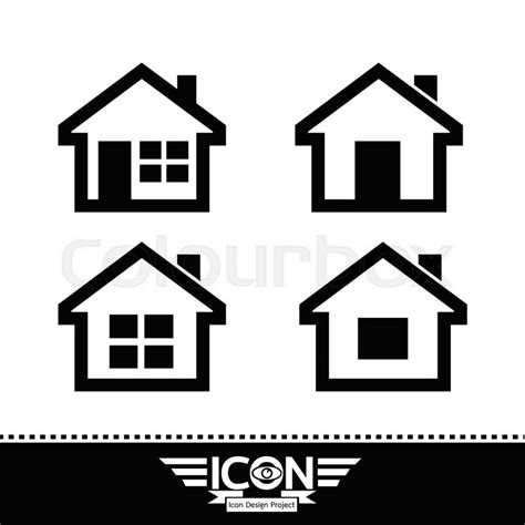 House Icon Stock Vector Colourbox