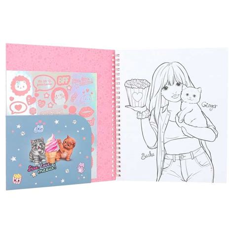 Album Kit Artistico Top Model Spiralato Colouring Book Da Colorare