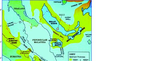 Location Map Of The Malay Basin Modified From Madon Et Al 1999 The