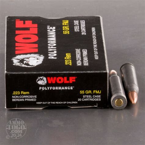 Cheap 223 Remington Ammo Bulk Wolf Full Metal Jacket Fmj 500 Round