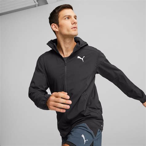 Run Lightweight Mens Running Jacket Puma Black Puma Shop All Puma