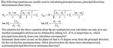 Solved The Following Equations Are Usually Used In