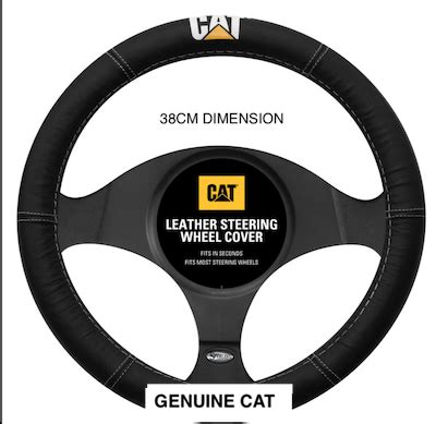 Caterpillar Leather Steering Wheel Cover The Tough Stuff