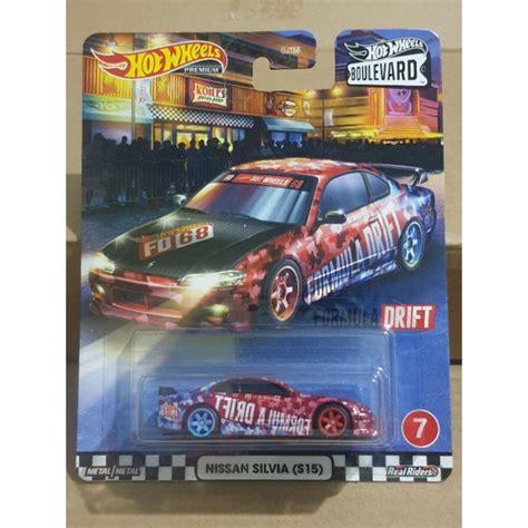 Hot Wheels Premium Card Boulevard Nissan Silvia S Formula Drift Shopee Malaysia