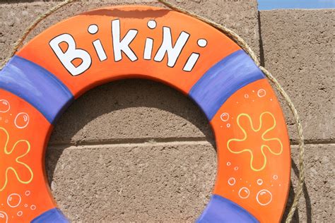 Wood Life Preserver Bikini Bottom Sign Wood Sign Nautical Etsy