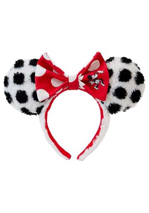 Disney Minnie Mouse Rocks The Dots Loungefly Sherpa Headband Disney