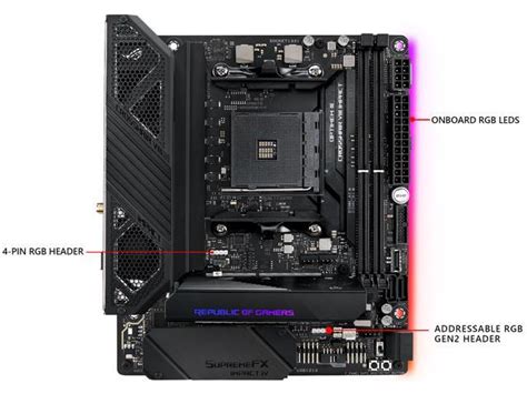 Asus Rog Crosshair Viii Impact Am4 Mini Dtx Amd Motherboard Neweggca