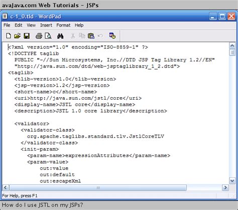 How Do I Use JSTL On My JSPs Web Tutorials Avajava