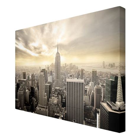 Manhattan Dawn Leinwandbild Im Querformat 3 2 Bilderwelten