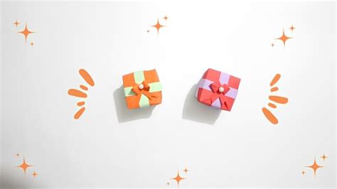 Cara Membuat Kotak Hadiah Mini Paper Mini Gift Box Youtube