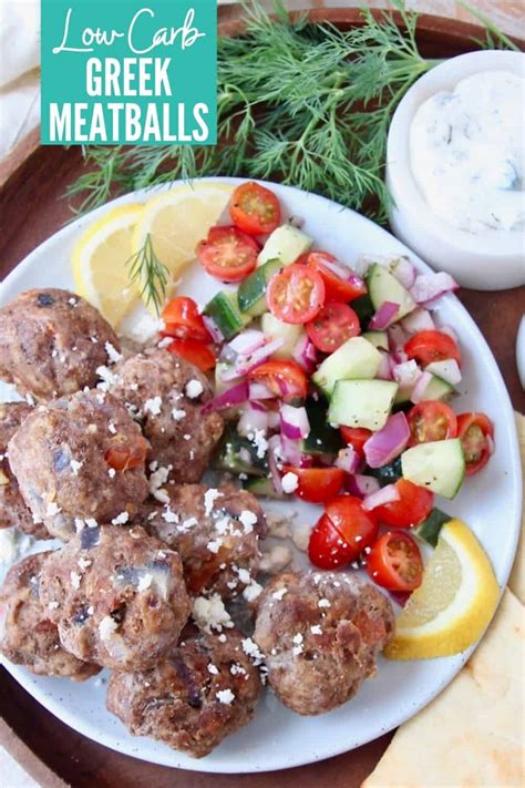 Greek Meatballs With Tzatziki Sauce Whitneybond