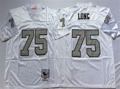 Los Angeles Raiders Howie Long Throwback White Silver Jersey