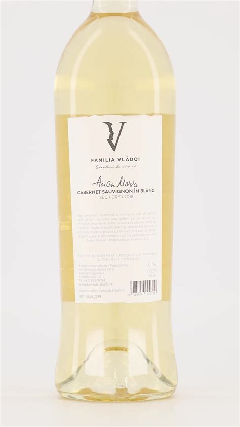 Vin Alb Familia Vladoi Anca Maria Cabernet Sauvignon In Blanc Sec 0