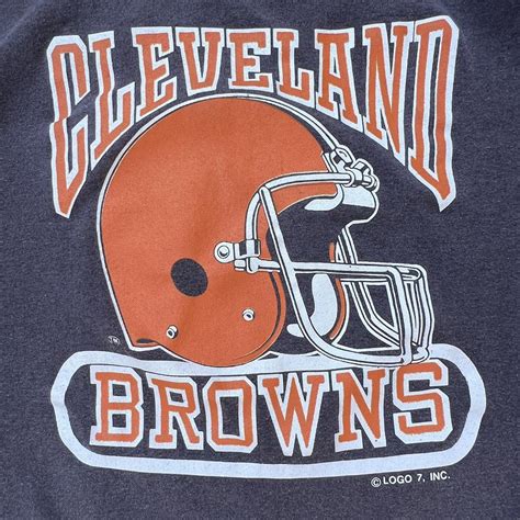 Vintage Cleveland Browns Logo 7 T-shirt - - L:... - Depop