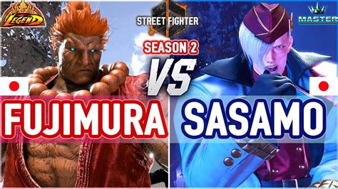 Sf Fujimura Akuma Vs Sasamo Ed Sf High Level Gameplay Youtube